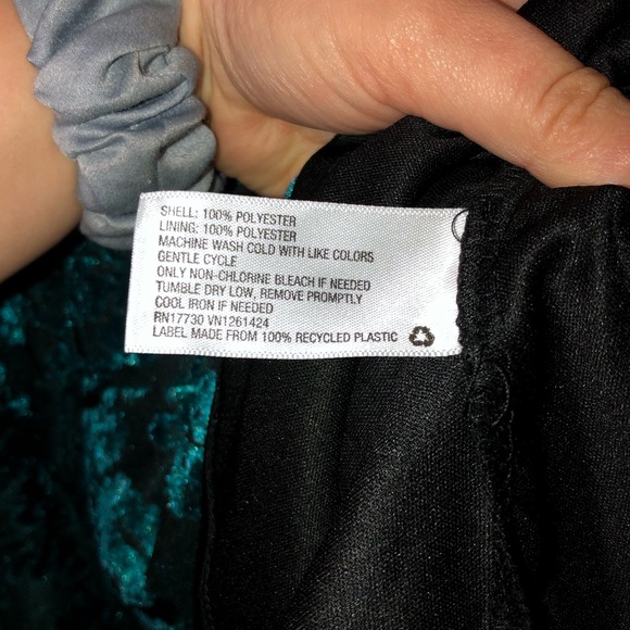 Wild Fable Flouncy Velvet Floral Teal Cami - Picture 3 of 4